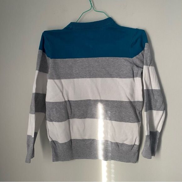 Tommy Hilfiger Boys’ Crew Neck Color Block Sweater - Picture 3 of 3
